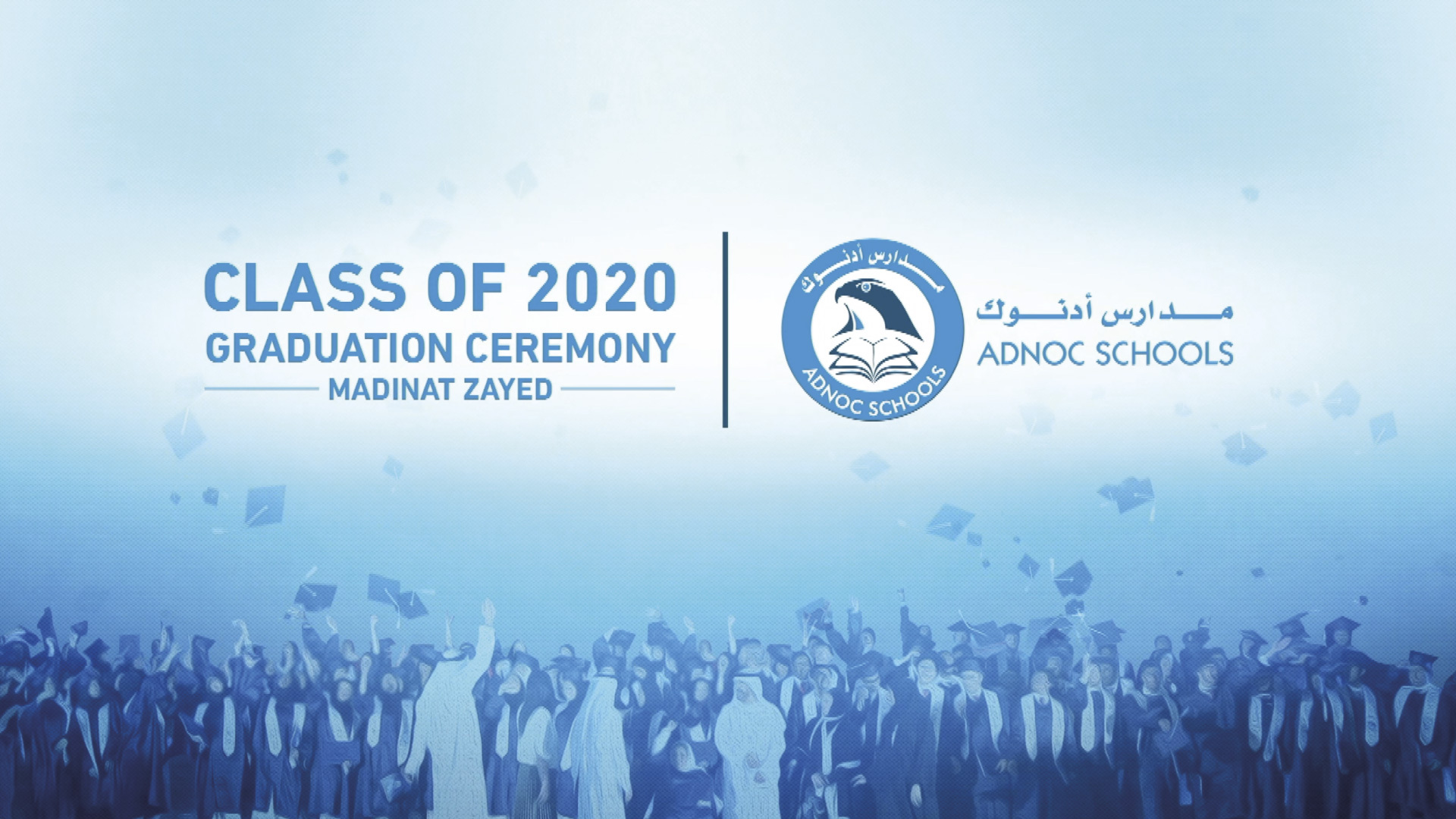Ceremonia de graduación online de Adnoc Schools 2020 por PRG